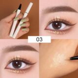 Diamante brilho olho forro lápis maquiagem dos olhos highlighter à prova dhighágua pérola branco clarear silkworm sombra líquido delineador caneta - Image 7