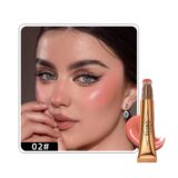 QIBEST-Blush Líquido De Pêssego Rosa, Blush Fosco De Veludo, Pigmento De Rosto Vara, Creme Natural Durável, Bochecha Tint Blush, Maquiagem - Image 3