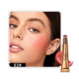 QIBEST-Blush Líquido De Pêssego Rosa, Blush Fosco De Veludo, Pigmento De Rosto Vara, Creme Natural Durável, Bochecha Tint Blush, Maquiagem - Image 5