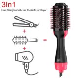 Lisapro-escova profissional 3 em 1, escova de ar quente, one-step, volumizer e styler, 1000w - Image 6