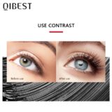 Qibest preto rímel cílios rímel 4d silky cílios alongamento cílios maquiagem à prova d'água volume olho cosméticos - Image 7