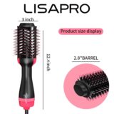 Lisapro-escova profissional 3 em 1, escova de ar quente, one-step, volumizer e styler, 1000w - Image 4