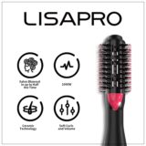 Lisapro-escova profissional 3 em 1, escova de ar quente, one-step, volumizer e styler, 1000w - Image 3