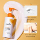 SADOER Vitamina C Loção Corporal Creme Clareamento Hidratante Esfoliante Perna Braço Traseiro Corpo Cuidados com a Pele Creme para Mulheres Homens - Image 4