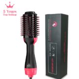 Lisapro-escova profissional 3 em 1, escova de ar quente, one-step, volumizer e styler, 1000w
