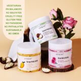 Manteiga do corpo de karité acalma a pele seca hidratante suave áspero profundo hidratação creme de coco rosa manga chicoteada cuidados com a pele loção do corpo - Image 3