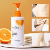 SADOER Vitamina C Loção Corporal Creme Clareamento Hidratante Esfoliante Perna Braço Traseiro Corpo Cuidados com a Pele Creme para Mulheres Homens - Image 2