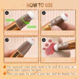 QIBEST-Blush Líquido De Pêssego Rosa, Blush Fosco De Veludo, Pigmento De Rosto Vara, Creme Natural Durável, Bochecha Tint Blush, Maquiagem - Image 9