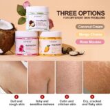 Manteiga do corpo de karité acalma a pele seca hidratante suave áspero profundo hidratação creme de coco rosa manga chicoteada cuidados com a pele loção do corpo - Image 6
