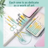 Conjunto profissional de manicure e pedicure, cortadores de unhas, ferramentas de aço de alta qualidade, cores gradiente, novo, 7-18pcs - Image 3