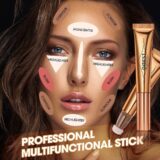 QIBEST-Blush Líquido De Pêssego Rosa, Blush Fosco De Veludo, Pigmento De Rosto Vara, Creme Natural Durável, Bochecha Tint Blush, Maquiagem - Image 8