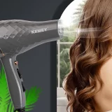 Kemei-secador de cabelo profissional, salão de beleza, alta potência, quente, frio, vento, 2 velocidades, secador de sopro, secagem rápida, uso doméstico, 220V, 2000W - Image 5