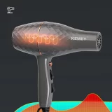 Kemei-secador de cabelo profissional, salão de beleza, alta potência, quente, frio, vento, 2 velocidades, secador de sopro, secagem rápida, uso doméstico, 220V, 2000W - Image 6