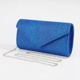 Bolsa de noite com envelope glitter feminino, bolsas de ombro femininas, bolsa longa prateada brilhante, garras femininas para festa de casamento, - Image 7